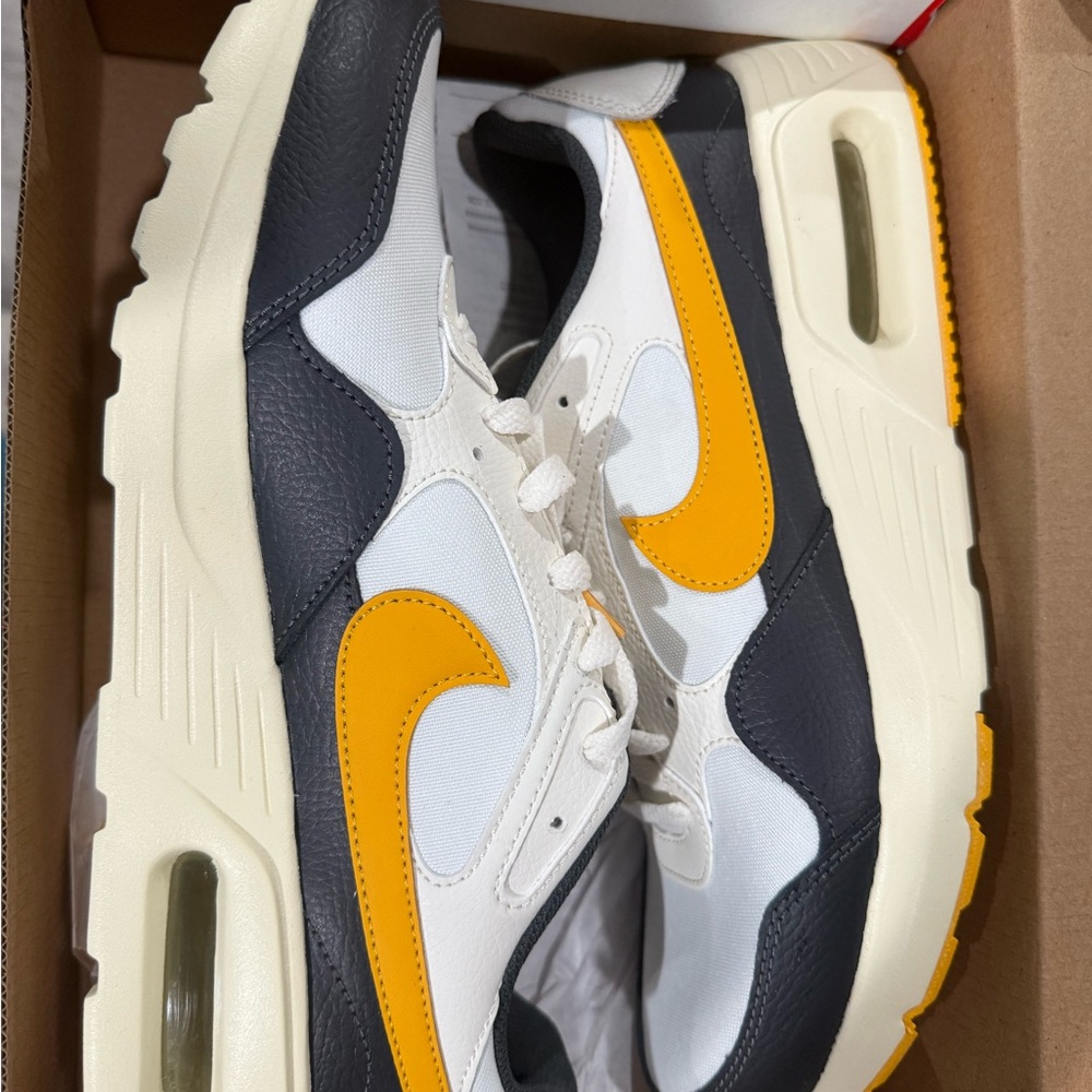 Nike Air Max with Yellow Swoosh and Black Accents
